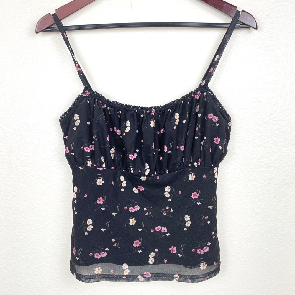 Y2K Urban Outfitters Cami M Milkmaid Fairy Whimsigoth Babydoll Mesh Coquette